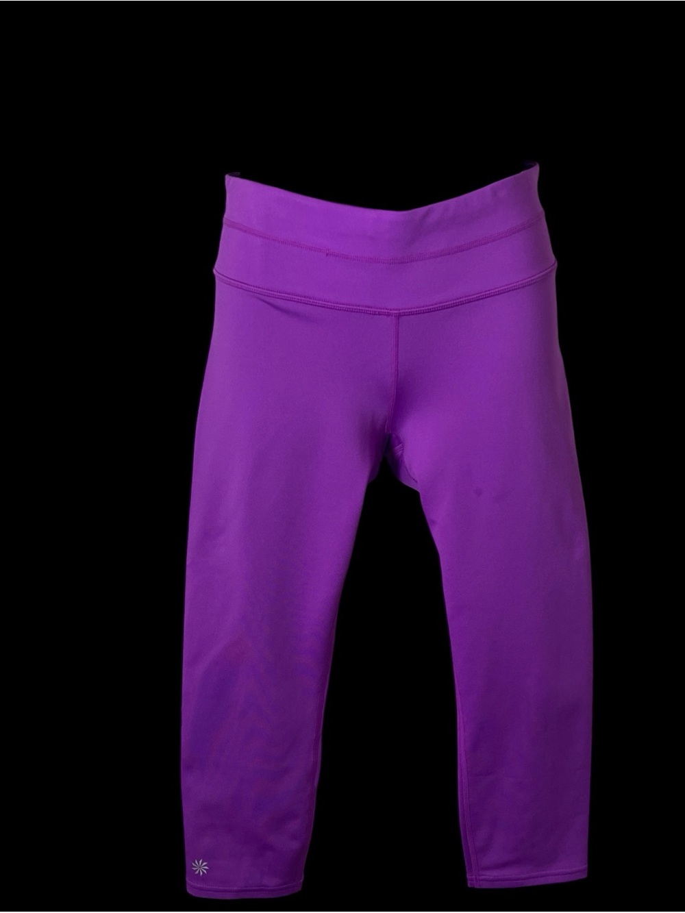 Athleta Sonar Capri leggings jazz purple cropped sz S